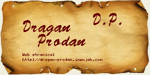 Dragan Prodan vizit kartica
